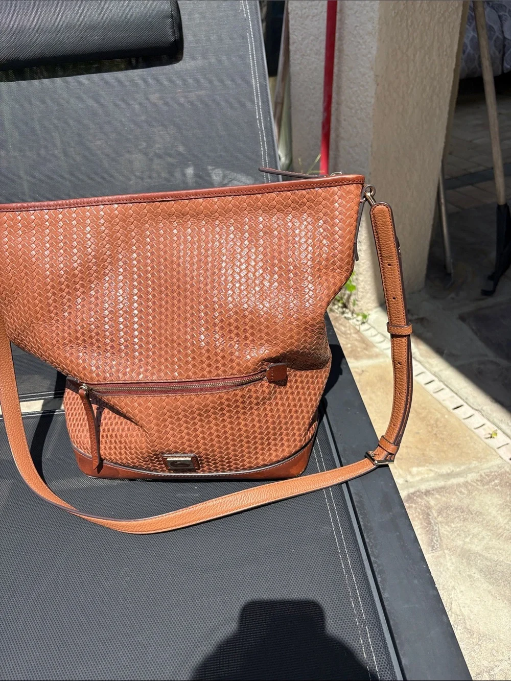 Dooney and Bourke woven leather crossbody